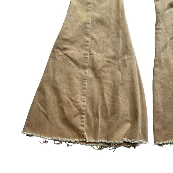 Free People We The Free Lace Up Back Extreme Flare High Rise SZ 24 CRVY - Picture 11 of 12